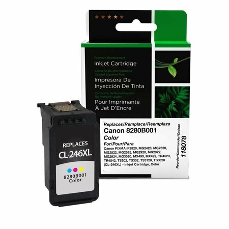 CLOVER IMAGING GROUP Remanufactured Color Ink Cartridge for Canon CL-246XL 118078